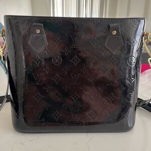 Vintage Louis Vuitton Patent Black Monogram Tote